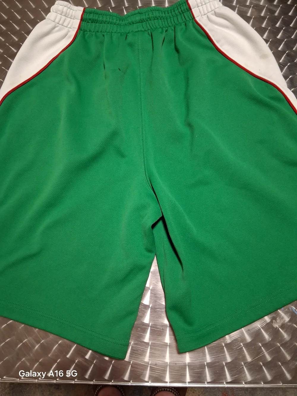 Jordan Green, White & Red Athletic Shorts with Jumpman